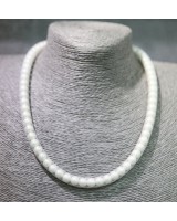 鋼絲珍珠頸鏈-白色